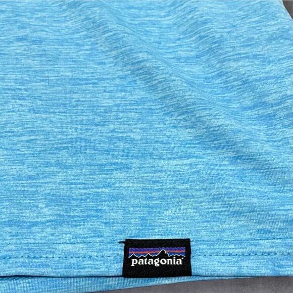 Patagonia Men's Small Base Layer T-Shirt Short Sleeve Blue Active Wear - Picture 4 of 7